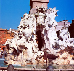 Ausflug mit Trevi Brunnen, Pantheon und Piazza Navona - Details der Piazza Navona